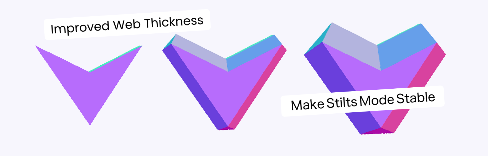 Shapes generated with the offset surface algorithm