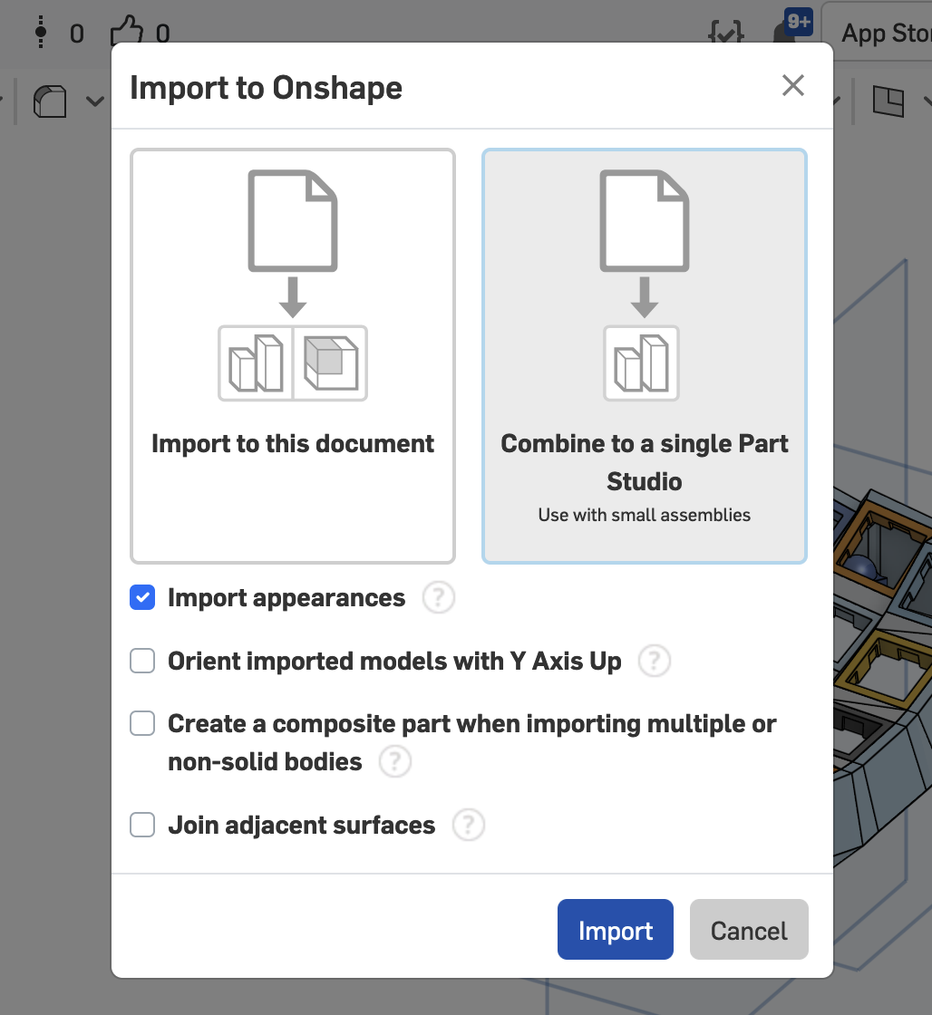 OnShape configuration